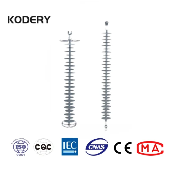 Kodery 33kv Porcelain Post Insulator Ceramic Insulators Line Post Pin Long Rod 33kv 5kn 10kn 12kn ANSI 57-1 57-3 57-4 High Voltage Overhead Line